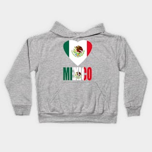 I Love Mexico Kids Hoodie